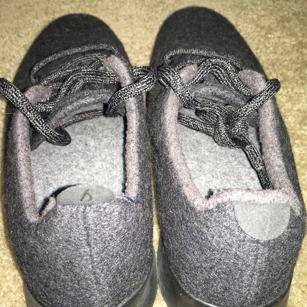 Allbirds Wool Runners Natural Black Womens 8 Merino Wool Comfort Sneaker Shoe - Picture 6 of 9